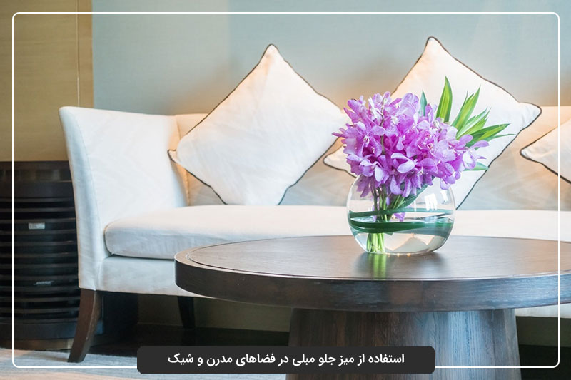 استفاده از میز جلو مبلی در فضاهای مدرن و شیک